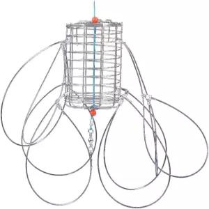 낚싯대용 게장 스네어 2팩 스테인리스 스틸 원선 코일 와이어 메쉬 8링 그림 납 방울 매달기 링 보물용