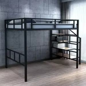 퀸사이즈 이층침대 성인 벙커 사다리 철제 어른 아동 프레임 베드 퍼니엘
