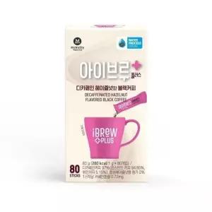 맥널티 아이브루 플러스 스틱 커피 디카페인 헤이즐넛 80t