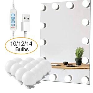 욕실등led LED 분리형 전구 메이크업 거울 램프 USB 전원 거울 할리우드 드레싱 테이블 LED 화장대 조명