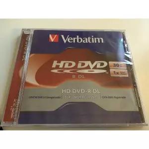 1PK HD DVD-R Dl 1X 30GB Branded Jewel Case 30 기가바이트