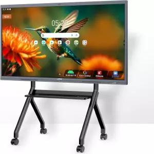 48MP AI 카메라 100W 사운드바 안드로이드 14 8+128GB 월 마운트가 포함된 교실 사무실 올인원 터치스크린