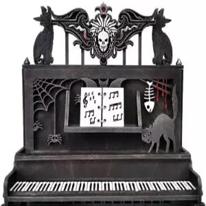 돌하우스 피아노 유령 인형하우스 가구 고딕 장식 1 12