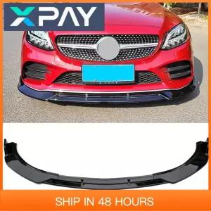 메르세데스 벤츠 C 클래스 W205 19-21 전면 범퍼 스플리터 디퓨저 스포일러 호환