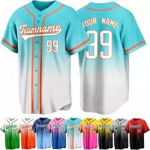 커스텀 야구 유니폼 맞춤 반팔 팀 스포츠 남자 청소년 셔츠