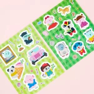 동물 스티커 코알라 코끼리 스티커놀이 리무버블 초등생 유치원 행사 어린이 소품