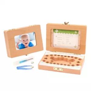 READYPLAN 각인 포토 원목 치아 유치 보관함 젖니 탯줄 보관 R.P