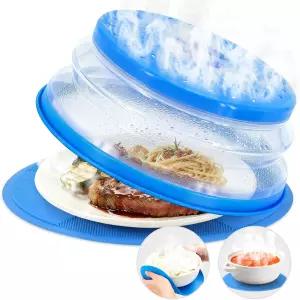 실리콘 전자레인지 스플래터 커버 - 매트 다용도 플레이스 홀더 핫 푸드 음식용 플레이트 냄비 패드 열