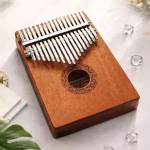 17 키칼림바 통원목 수제 입문용 마호가니 칼림바 취미 취미용 피아노 스쿨링 손가락 엄지 실내 핸드