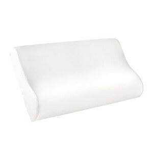 THXSILK 19 맘미 100% 천연 실크 베개 커버 경추 윤곽 메모리 폼 라텍스 커버, 세척 가능 퀸, 크림 화이트