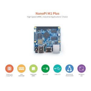NanoPi M1 Plus 1G DDR RAM/8G eMMC Allwinner H3 쿼드 코어텍스-A7 1.2GHz 와이파이블루투스 USB2.0 HDMI