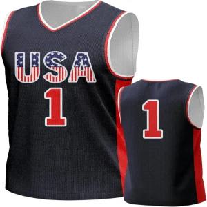 남자 미국 농구 유니폼 화이트 블랙 탱크 번호 아메리카 플래그 레드 블루 스포츠 트레이닝 상의