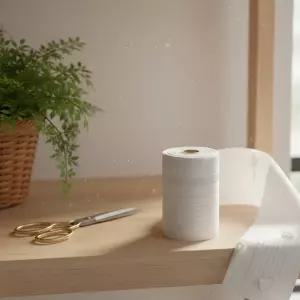 원단마트 1롤 100마 원단마트 커튼부자재 포켓싱 형상커튼심지 주름심지 화이트