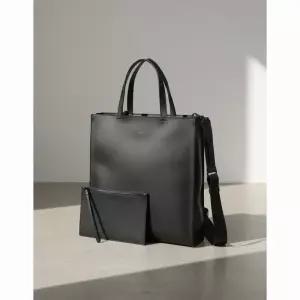 질스튜어트뉴욕 남성 JILLSTUART 스캇 블랙 토트백 크로스백 겸용 파우치 포함