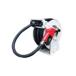 자동 분사기 릴 거치대 주유기 정리대 배관 권취기 6분 릴+15m 호스+연료 노즐