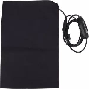 5V 2A 발열 패드 USB 히트 엘리먼트 전기 천 미니 휴대용 벨트 온도 조절 가능한 설정 야외 겨울 캠핑