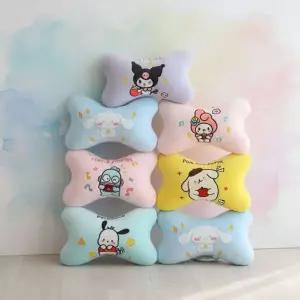(해외) 귀여운 캐릭터 헤드레스트 시트 쿠션 차량용 목베개 사계절 공용 허리보호대 목뼈