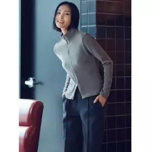 탑텐 여성) 브러시드 저지 핀턱 밴딩 팬츠_MSE4PT2009 2007410