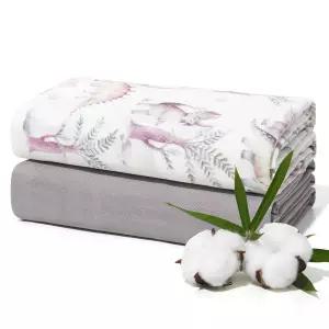 맘코지 머슬린 스패들 담요 울트라 소프트 뉴트럴 레지스트리 에센셜 정글 공룡 통기성 큰 47인치 x 신생아