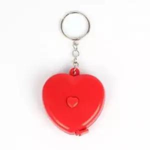 [문구] 하트열쇠고리줄자키고리휴대용줄자