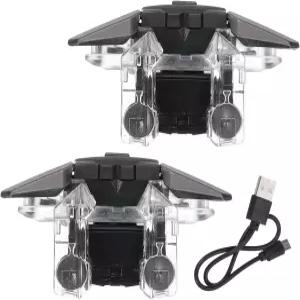 메카닉시티 게이밍 트리거 모바일 게임 컨트롤러 1쌍 식스 핑거 링키지 파이어 키 버스트 슈터 타입-C