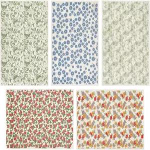 웨비디 5가지 스타일 언더글레이즈 세라믹 데칼 컬러풀 플라워 도자기 클레이 글레이즈 아트용 종이 시트