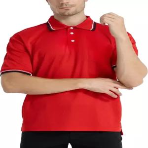 FitsT4 스포츠 반팔 폴로 셔츠 야구/소프트볼 심판 저지/심판 유니폼 - 가슴 보호대용 사이즈