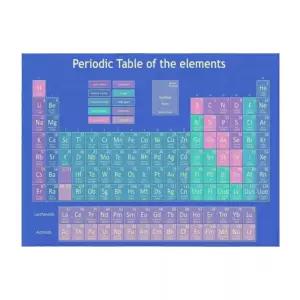 원소의 주기율표 담요 102x76cm(40x30in) 장식 1 크리스마스 보온 침대 장식용