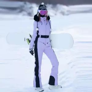 스노우보드복 세트 상하의 방수 보온 점프수트 여성 스키 따뜻한 루즈핏