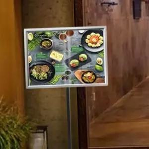 B79 스틸 POP 거치대 안내판 아크릴 메뉴판 거치대 탁