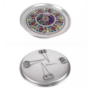 레트로밥상 시골밥상 알루미늄밥상 원형밥상 덮개 시골