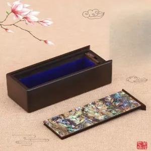 원목 도장 케이스 고급 가죽 날인 원목인장함 직인 도장케이스 인장류