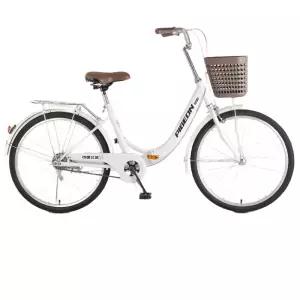 성인 여성용자전거 여자 경량 폴딩 바구니 출퇴근 레트로 장보기 바이크