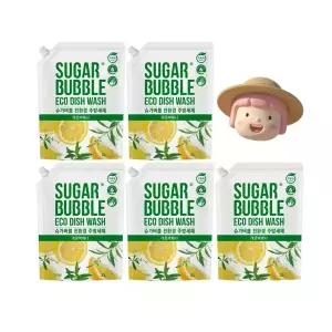 슈가버블 친환경 주방세제 레몬 버베나 리필  1.2L 5개