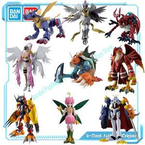 오리지널 반다이 디지몬 어드벤처 Atlur Kabuterimon Metal Holy Angemon 상자 계란 조립 장식품 피규어 모