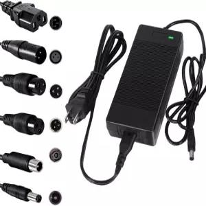 UL 인증 42V 2A 교체 전동 스쿠터 충전기 36V 호버보드 충전기용 6프롱 GOTRAX/나인봇/제트슨/보이지 전원