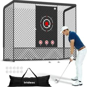 골프 연습용 네트 리턴 10x7.5피트 목표 천 캐리백 실내 또는 실외용 PU 공 10개로 헤비 듀티를 달성합니다