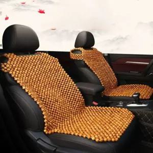 자동차 의자 시트 등받이 통풍 나무 편안한 소박한 액세서리 여름 지압 쿠션 방석 차량용