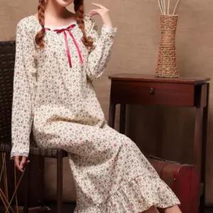 플라워 꽃무늬 수유 임부복 홈웨어 긴팔 빅사이즈 원피스