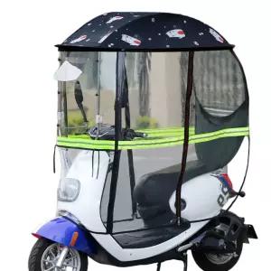 우비 비막이 전기 레인 우산 접이식 햇빛가리개 차단 오토바이 카바