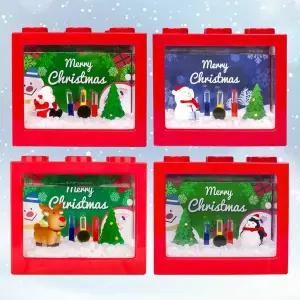 [하프클럽/올펫몰]크리스마스 마리모 키우기 세트 루돌프 산타 선물 어항