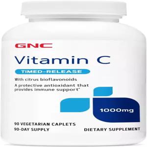GNC 비타민 C 1000mg 90캡슐 면역 지원 제공