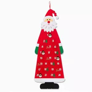 펠트 크리스마스 산타달력레드 만들기 원톤트리