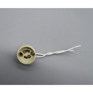 10 50PCS GU10 샹들리에 어댑터 전구 세라믹 할로겐 LED 소켓 스탠드 와이어 LED 액세서리에 커넥터 램프베이스 라이트 홀더