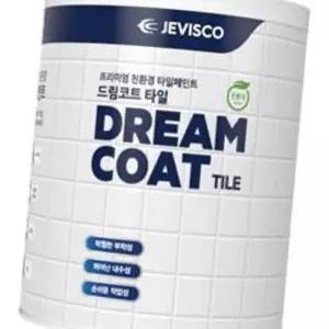 (다올)타일페인트 제비스코 드림코트 화이트 0.9L 타일용페인트