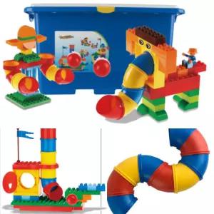 블럭놀이 교구 놀이터만들기 튜브세트 육아템 창의력발휘