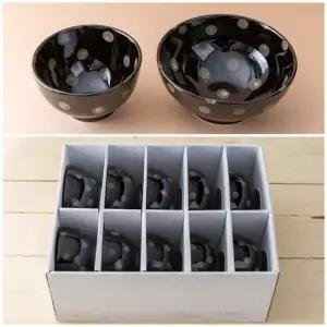 이천도자기 이중시유 공기 대접 5인 세트 10P 도자기 식기 그릇 밥그릇 테이블웨어 국 밥