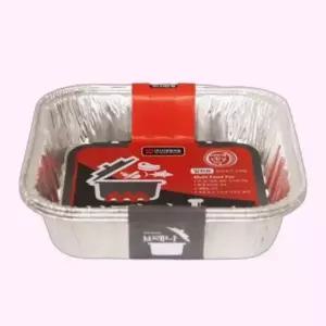 일회용 배달 포장 용기 일회용식기 다용도 사각 3P 1000ml 도시락 알미늄 캠핑 놀이 구이