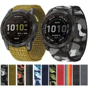 가민피닉스 Garmin Fenix ？？7X 6X Pro 7 7S 6 6S 5X 5 5S PlusVenu 2 Plus 후크 루프 퀵 드라이 스트랩용