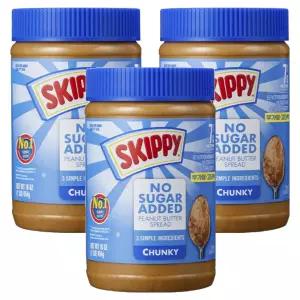 스키피 땅콩버터 노슈거에디드 청크 454g 3개 선물 다과 돌잔치 어버이 날 티백 답례품